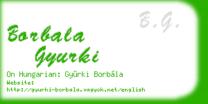 borbala gyurki business card